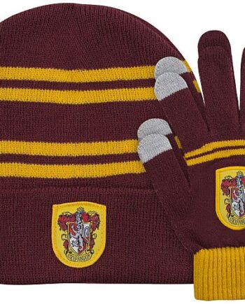 Harry Potter Beanie   Gloves Set Gryffindor