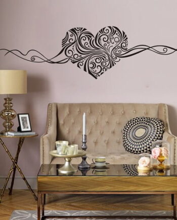 Hjerte Wallsticker