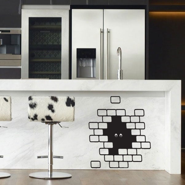 Hul Væggen Wallsticker