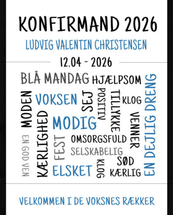 Konfirmand Plakat   Dreng