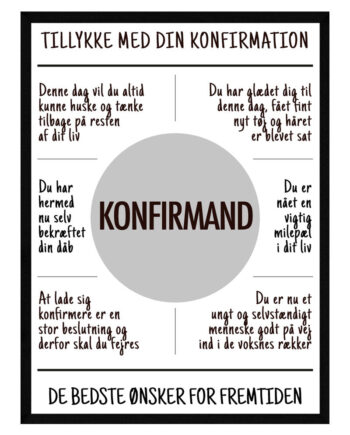 Konfirmation   Konfirmand Plakat