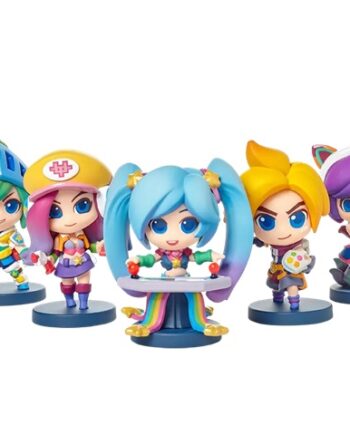 League Of Legends Collectible Figure Set 04: Arcade Team Minis Ezreal  Riven  Sona  Miss Fortune  Ahri  Special Edition