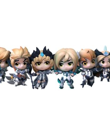 League Of Legends Collectible Figure Set 12: Invictus Gaming Team Minis Fiora  Rakan  Leblanc  Kai Sa  Camille  Irelia  Special Edition