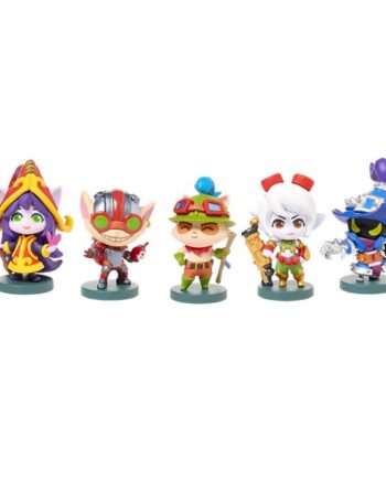 League Of Legends Collectible Figure Set 07: Yordle Team Minis Lulu  Tristana  Teemo  Ziggs  Veigar