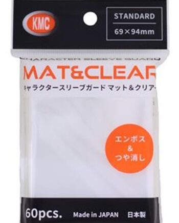 60 Lommer Kmc Character Guard  Oversized Outer Covers  Mat   Clear Standard Sleeves  94x69mm