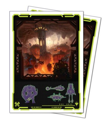 105 Lommer  Magic Edge Of Eternities: Red Mythic Apex Matte Deck Protector Sleeves Ultra Pro  38859