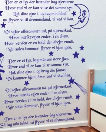 Lys Bag Stjernerne Wallsticker