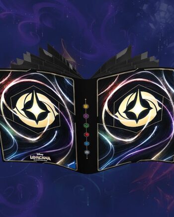 Mappe Disney Lorcana Tcg: Set 05-08  Shimmering Skies : Lorcana Logo  Branded   -pocket Lorebook Card Portfolio Album  Holder 252 Kort
