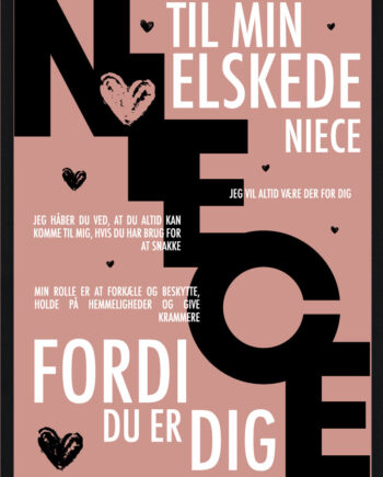 Niece Plakat Personlig Plakat