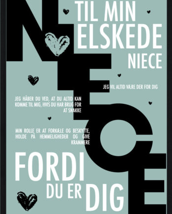 Niece Plakat Personlig Plakat