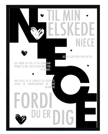 Niece Plakat Personlig Plakat