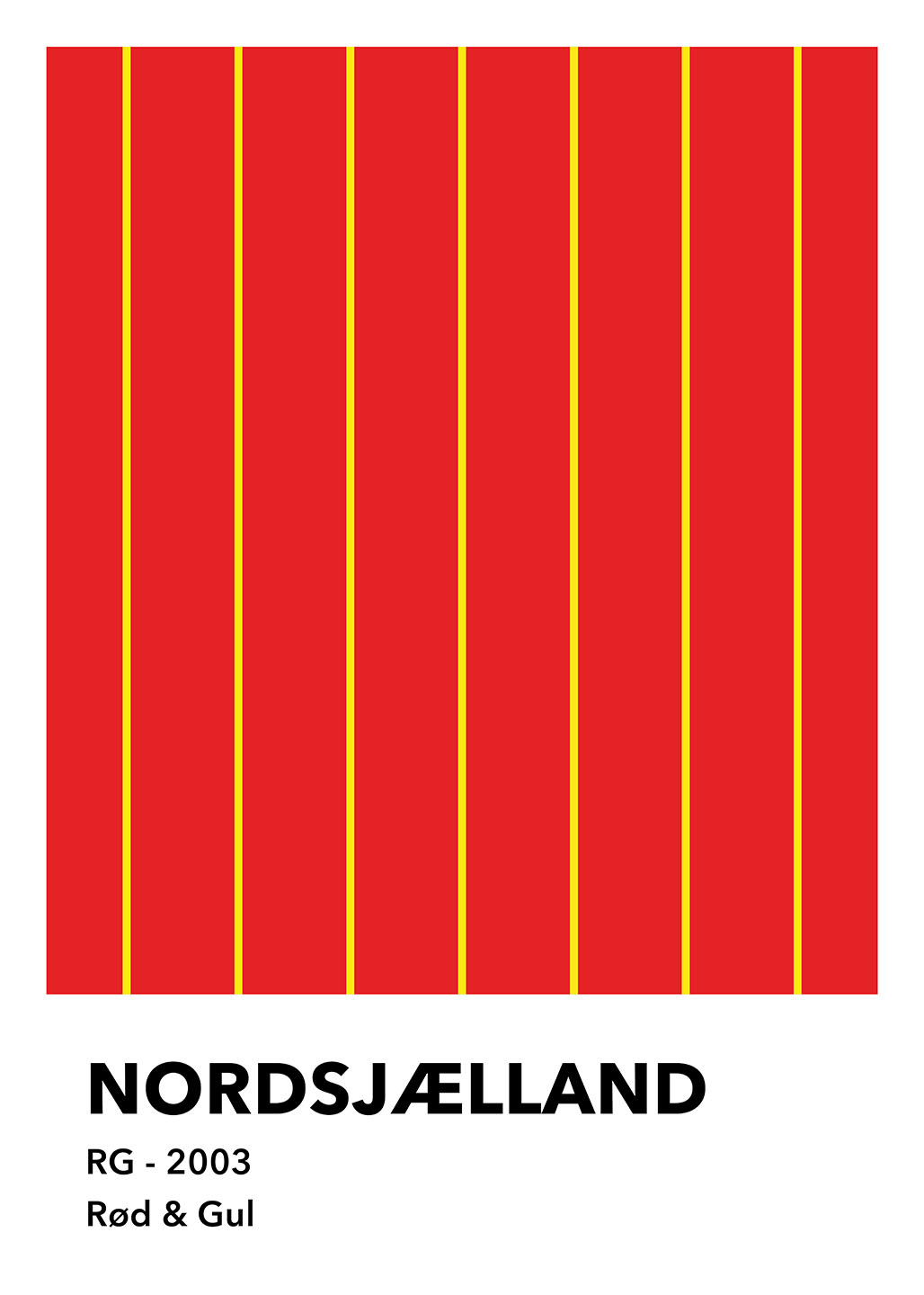 Nordsjælland Rød Gul Af Olé Olé
