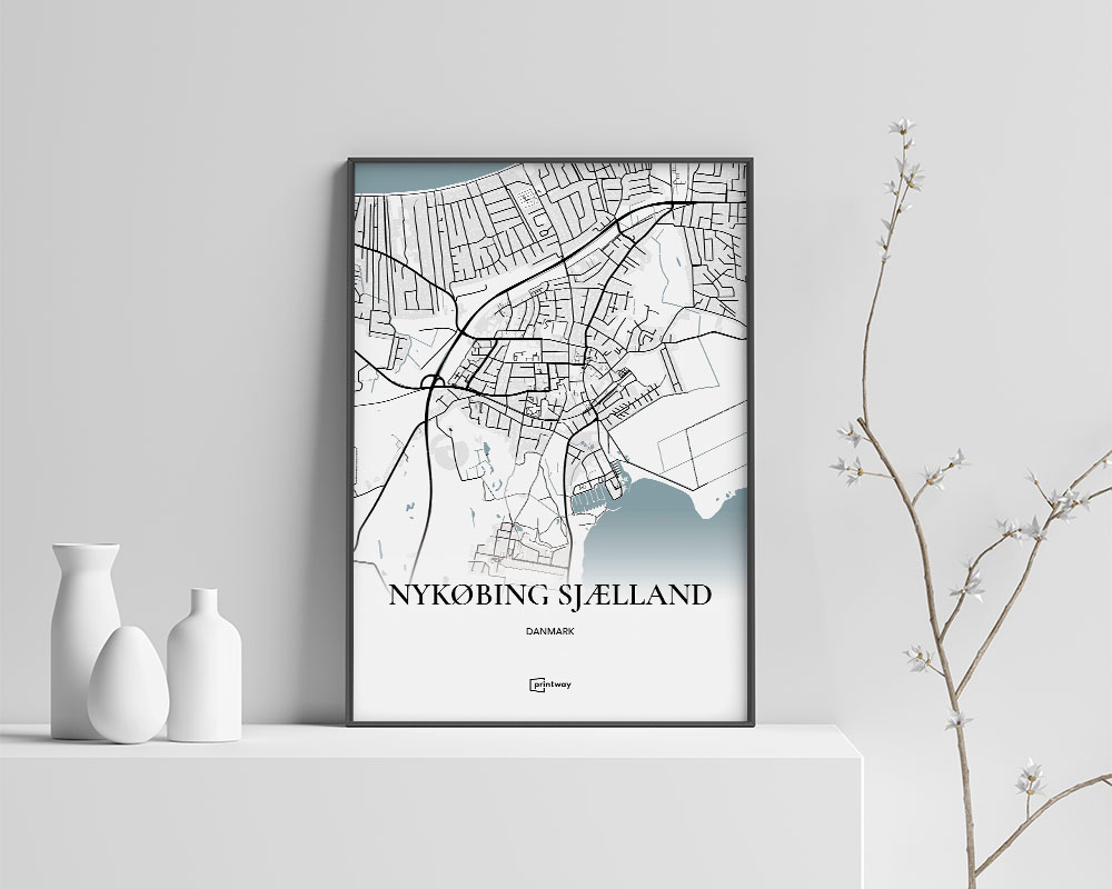 Nykøbing Sjælland Plakaten 42 60 Cm A2