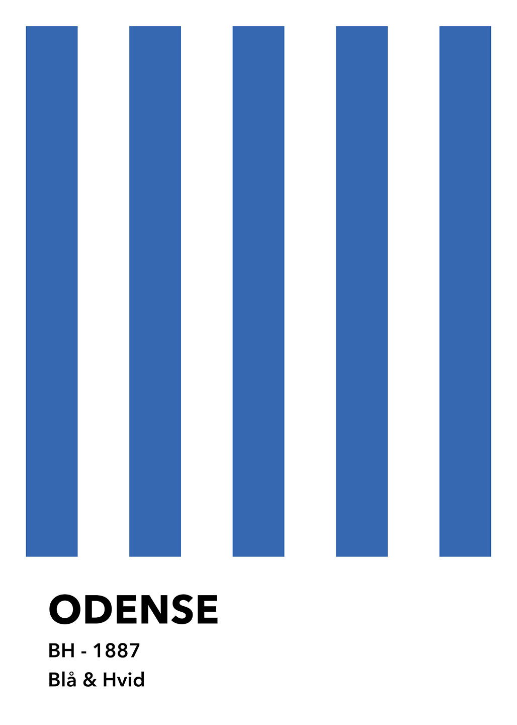 Odense Blå Hvid Af Olé Olé