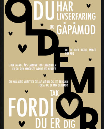 Oldemor Plakat Personlig Plakat