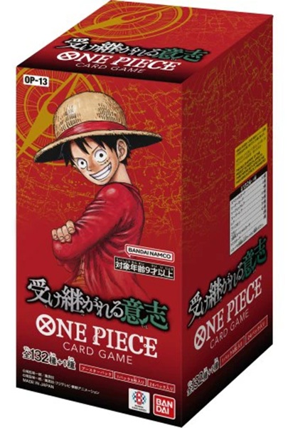 One Piece Card Game: Japanese Op13 Carrying On His Will Booster Display  Box Med 24 Pakker