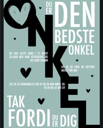 Onkel Plakat Personlig Plakat
