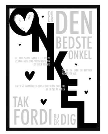 Onkel Plakat Personlig Plakat