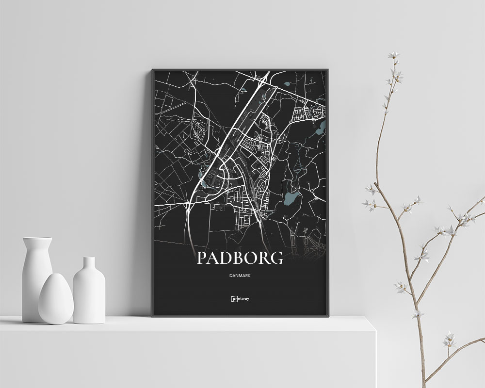 Padborg Plakaten Fuldt Kort Sort 21 30 Cm A4