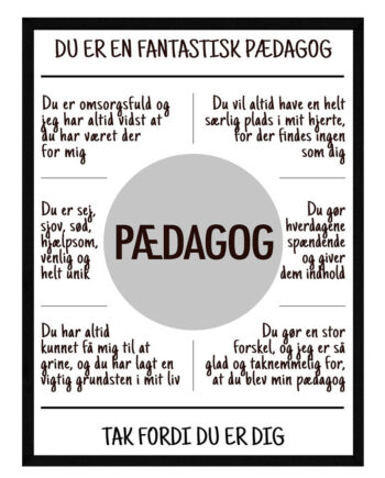Pædagog Plakat