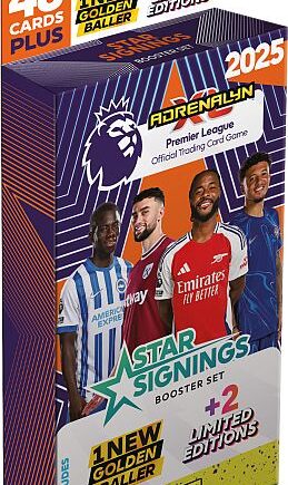 Panini Adrenalyn  : Premier League 2024 2025 Star Signings Booster Set  Deck  Blister Med 48 Kort   Limited Edition