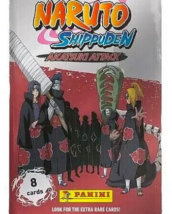 Panini Naruto Shippuden Akatsuki Attack Trading Card Collection Flow Pack