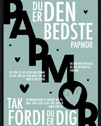 Papmor Plakat Personlig Plakat