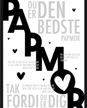 Papmor Plakat Personlig Plakat