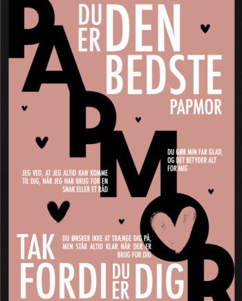 Papmor Plakat Personlig Plakat