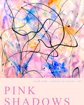 Pink Shadows Poster Af Jacob Lund Art