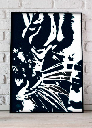 Plakat Med Tigerøje 21 29 A4 Kr 199 -