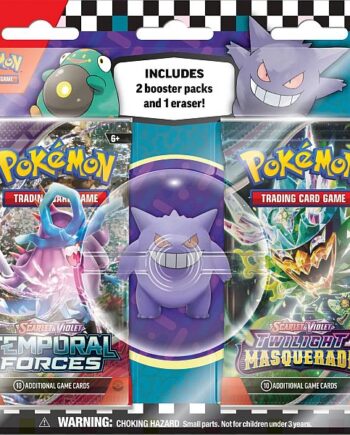 Pokemon Blister Pack Back To School 2024 Eraser Blister Pack: Gengar   Booster Pakker   Viskel 195 166 Der