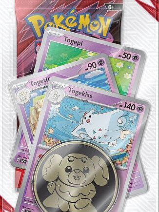 Pokemon Blister Pack  -pack Premium Checklane Blister:   Scarlet   Violet: Destined Rivals Booster Pakke   Togekiss Line Promos     195 184 Nt