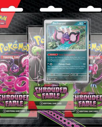 Pokemon Blister Pack  -pack:   Scarlet   Violet: Shrouded Fable Booster Pakker   Pecharunt Black Star Promo