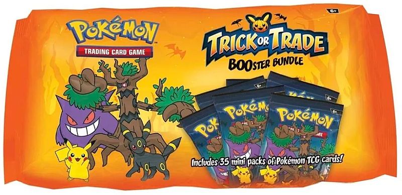 Pokemon Booster Pakke Trick Or Trade 2024  Halloween  Booster Bundle 35 Mini-boosters