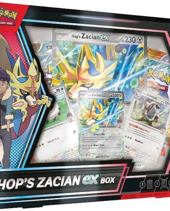Pokemon  Ex Box: Hop   Zacian Ex  2025     Boosters