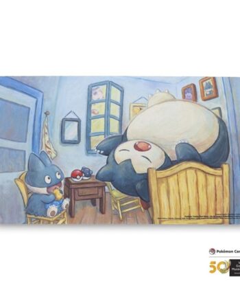 Pokemon Spillem 195 165 Tte  Playmat  Pok 195 169 Mon Center   Van Gogh Museum: Munchlax   Snorlax Inspired By The Bedroom