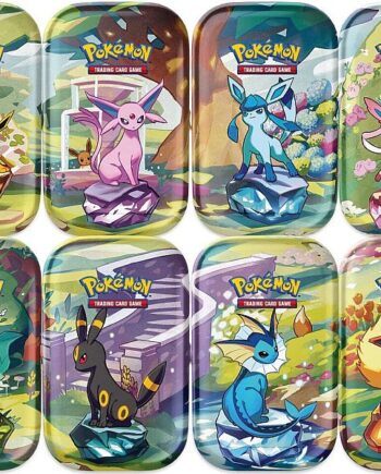 Pokemon Sv08   Prismatic Evolutions Mini Tins Display