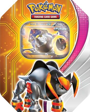 Pokemon Tin Kasse 2024 Wave   Fall: Iron Boulder Ex  Future Terrakion  Paradox Destinies Collector   Tin Box    Boosters