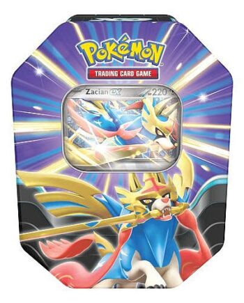 Pokemon Tin Kasse 2025 Wave   Summer: Zacian Ex Slashing Legends Collector   Tin Box    Boosters