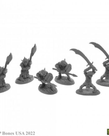 Reaper Bones Usa Dungeon Dwellers: Goblin Warriors     Plastic Miniatures