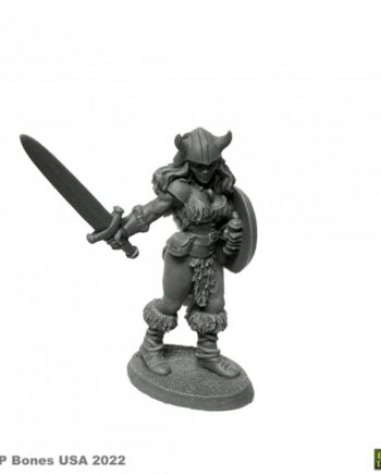 Reaper Bones Usa Dungeon Dwellers: Jana Frostwind  Barbarian Plastic Miniature