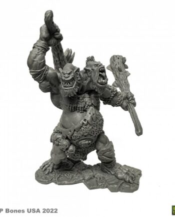 Reaper Bones Usa Dungeon Dwellers: Nor Okk  Ettin Plastic Miniature