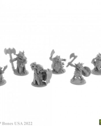 Reaper Bones Usa Dungeon Dwellers: Ratpelt Kobold Leaders     Plastic Miniatures