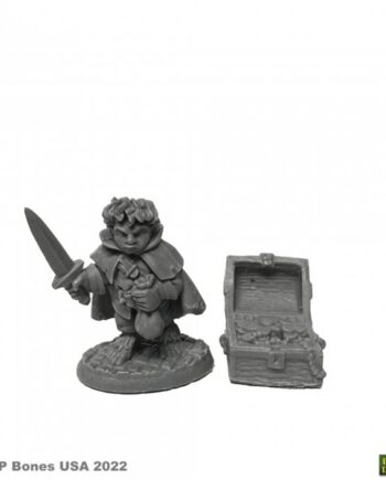 Reaper Bones Usa Dungeon Dwellers: Stitch Thimbletoe  Halfling Thief Plastic Miniature
