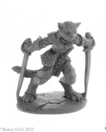 Reaper Bones Usa Reaper Legends: Catfolk Rogue  Shadoweyes Plastic Miniature