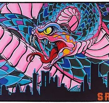 Saints Row Snake Mural    Mousepad Musem 195 165 Tte Gaya Entertainment 80x35cm