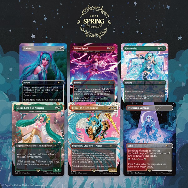 Secret Lair Drop Series  2024 : Spring Superdrop: Secret Lair   Hatsune Miku: Sakura Superstar English  Regular