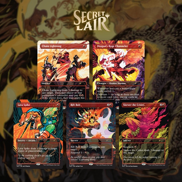 Secret Lair Drop Series  2025 : The Ultimate Pencil Superdrop: Everything Is On Fire  Regular