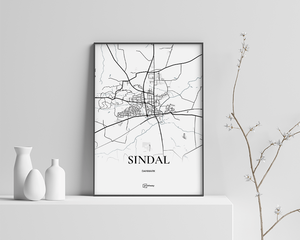 Sindal Plakaten Fuldt Kort Hvid 70 100 Cm B1